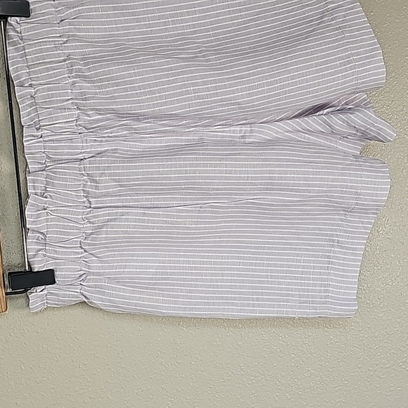 Madewell Stripe-Play Drawstring Pull On Paperbag Shorts - Picture 7 of 9